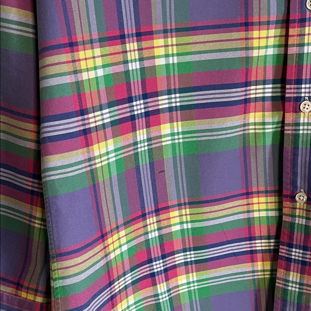Ralph Lauren Purple Plaid Men's Shirt - Picture 6 of 6